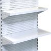 Metal Flat Front Gondola Shelves