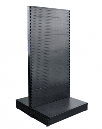 Double Sided Hammertone Shelving - Shopfittings Direct