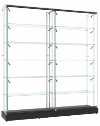 Premium Frameless Glass Showcase 1800mm