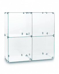 Twin 2 Cube Glass Display Tower (CUBETT-2)