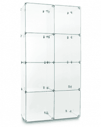 Twin 4 Cube Glass Display Tower (CUBETT-4)