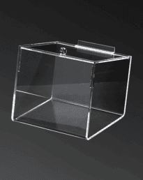 Acrylic Bin With Lid 1 Compartment (IAC-379)