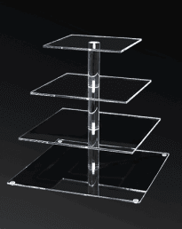 Multi Level Acrylic Cup Cake Stand