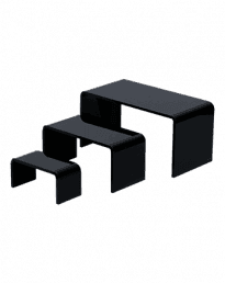 Black Acrylic Thick Risers - Set of 3 (IAC-104)