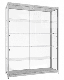 1500mm Aluminium Framed Glass Display Cabinets