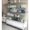 Deluxe Frameless Display Cabinet With Storage-