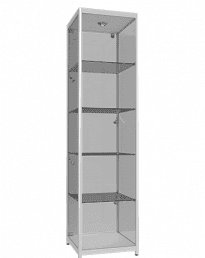 Aluminium Framed Upright Glass Display Tower
