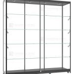 1800mm Aluminium Framed Glass Display Cabinet FRONT