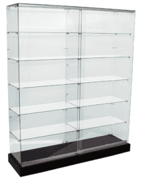 Frameless Glass Shop Display Showcases 1500mm & 1800mm