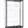 Aluminium Framed Upright Glass Display Showcase (S12005B) 1