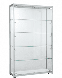 Aluminium Framed Upright Glass Display Showcase (VT51200)_
