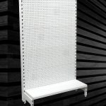 STARTER Low Base Foot Narrow Single Sided Flat Back 300mm Deep Gondola Shelving